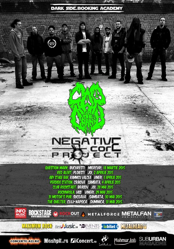 Turneul national Cap de Craniu & Negative Core Project continua in luna mai cu inca 4 orase confirmate!
